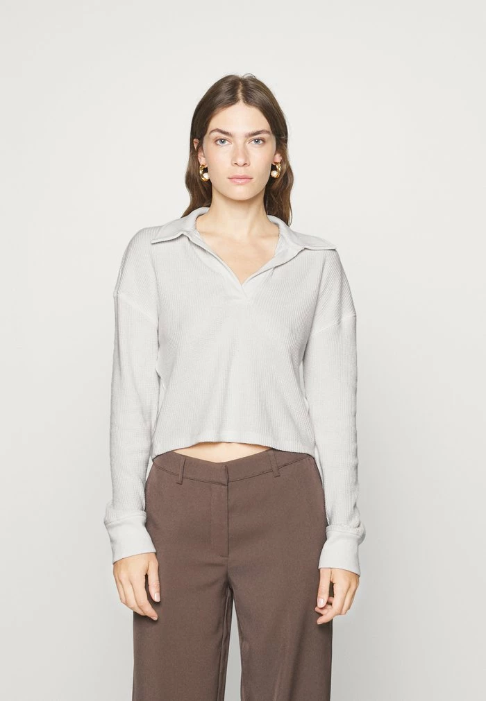 Abercrombie & Fitch EASY WAFFLE - Jumper - Jet Stream 1 Abercrombie & Fitch EASY WAFFLE - Jumper - Jet Stream