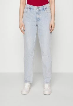 Abercrombie & Fitch CURVY - Straight Leg Jeans - Light Clean