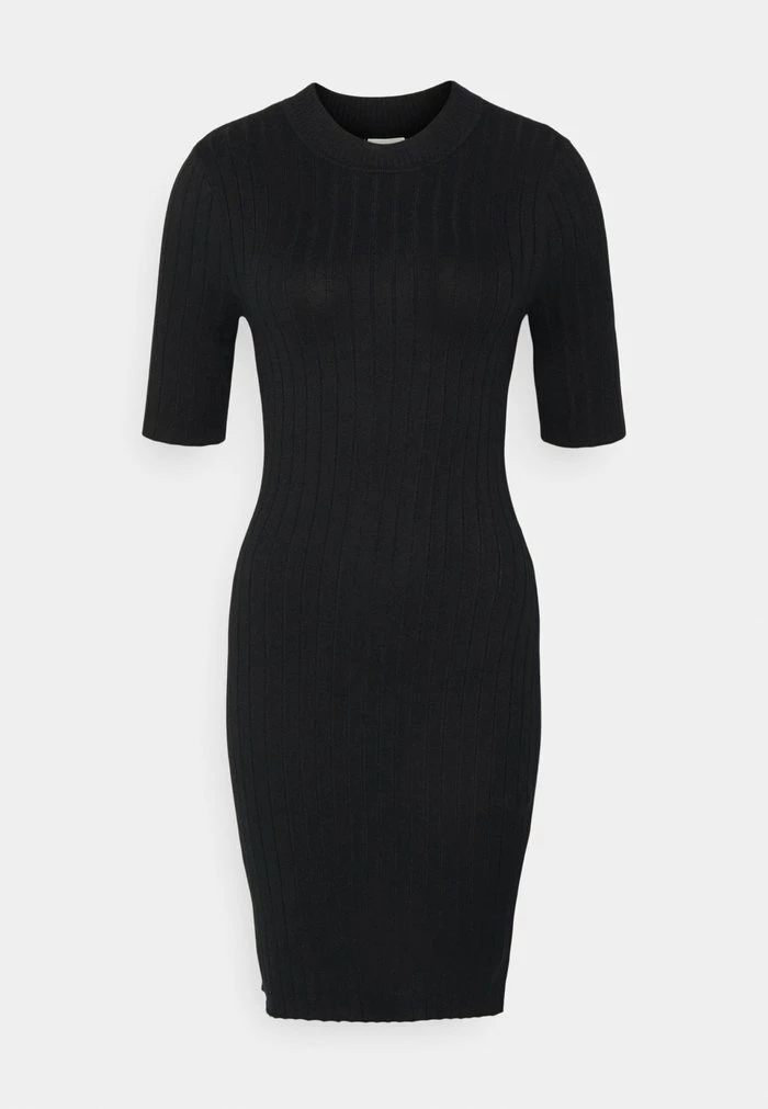 Abercrombie & Fitch MOCKNECK SWEATERDRESS - Jumper Dress - Black 5 Abercrombie & Fitch MOCKNECK SWEATERDRESS - Jumper Dress - Black - Image 5