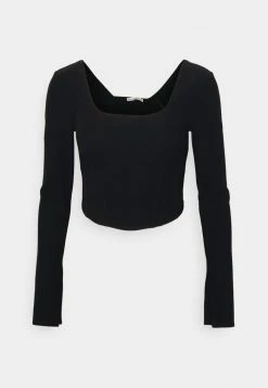 Abercrombie & Fitch Long Sleeved Top - Black -Abercrombie & Fitch Shop 8ac8eec017924be592fd689a9939e2d0