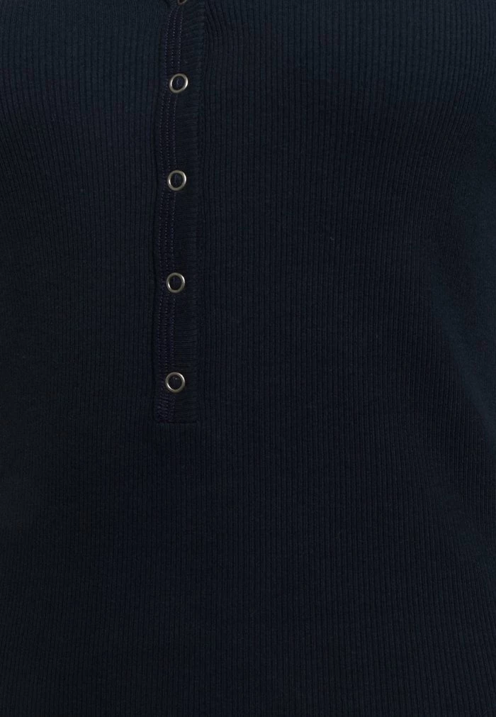 Abercrombie & Fitch ICON HENLEY - Long Sleeved Top - Navy 3 Abercrombie & Fitch ICON HENLEY - Long Sleeved Top - Navy - Image 3