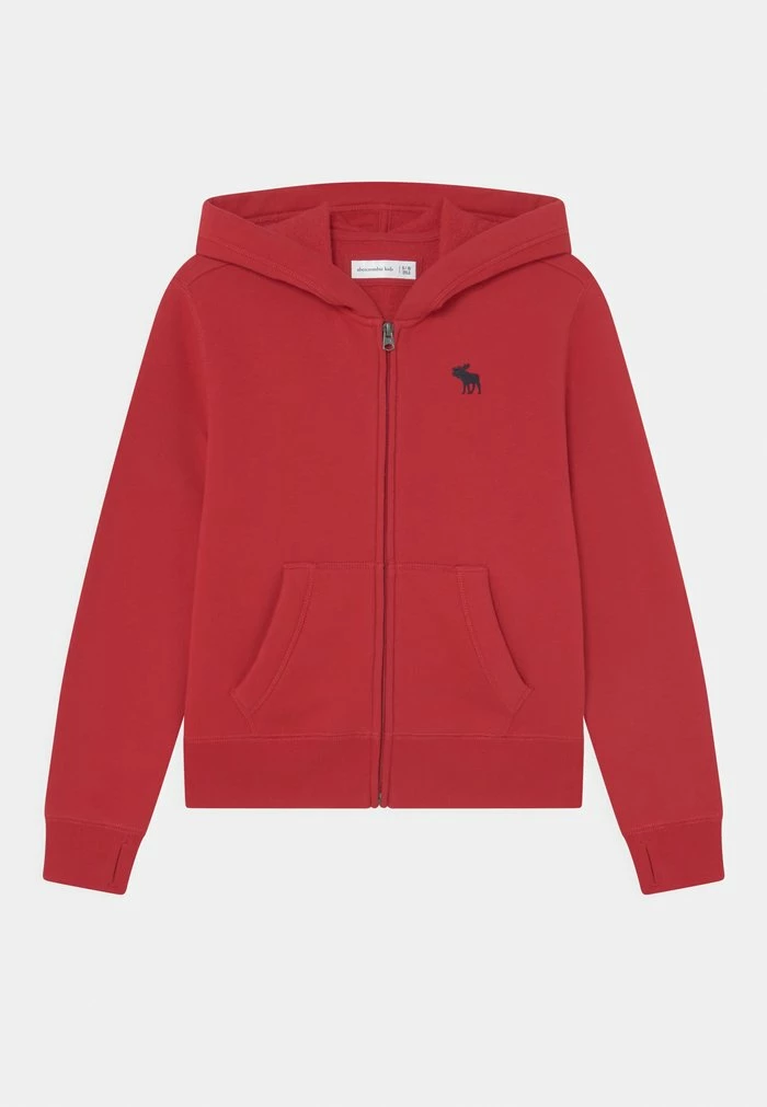 Abercrombie & Fitch UNIFORM - Zip-up Sweatshirt - Red 1 Abercrombie & Fitch UNIFORM - Zip-up Sweatshirt - Red