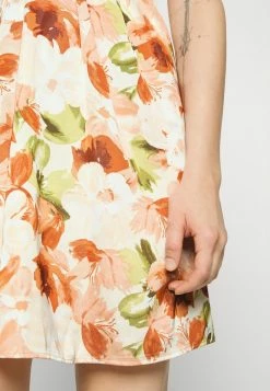 Abercrombie & Fitch DRAMA SHORT DRESS - Day Dress - Brown/white -Abercrombie & Fitch Shop 8c77da12f1af45dbbf8b4141d09e004a