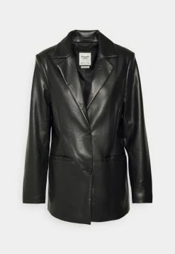 Abercrombie & Fitch Faux Leather Jacket - Black -Abercrombie & Fitch Shop 8d83941652614eadb599120f51cf26ce