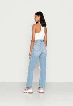 Abercrombie & Fitch Straight Leg Jeans - Blue Denim -Abercrombie & Fitch Shop 8e564bf996a2498788cd4a37068bd81e