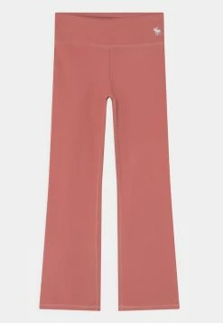 Abercrombie & Fitch SPLIT FLARE - Leggings - Trousers - Rust