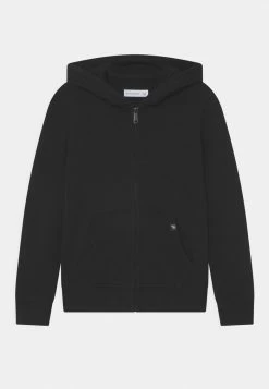 Abercrombie & Fitch ESSENTIAL SOLID - Zip-up Sweatshirt - Black