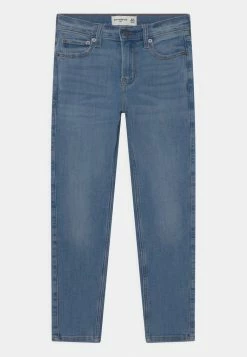 Abercrombie & Fitch TAPER CLEAN MEDIUM - Slim Fit Jeans - Blue Denim