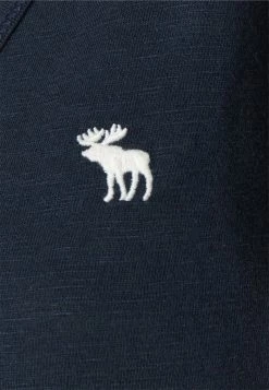Abercrombie & Fitch SOFT TEE - Basic T-shirt - Navy -Abercrombie & Fitch Shop 8f69215face7450f8ec06f0a006f5d5e