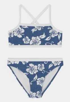Abercrombie & Fitch COLORBLOCK BANDEAU PATTERN SET - Bikini - Blue