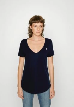 Abercrombie & Fitch ICON 3 PACK - Basic T-shirt - Navy/white/black