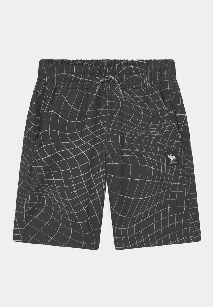 Abercrombie & Fitch ACTIVE LIGHTWEIGHT - Shorts - Black Pattern 1 Abercrombie & Fitch ACTIVE LIGHTWEIGHT - Shorts - Black Pattern