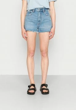 Abercrombie & Fitch LIGHT MOM - Denim Shorts - Medium Clean