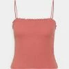 Abercrombie & Fitch BARE RUFFLE CAMI - Top - Red