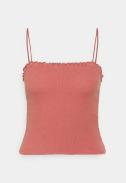 Abercrombie & Fitch BARE RUFFLE CAMI - Top - Red