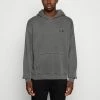 Abercrombie & Fitch ESSENTIALS KISSING MOOSE - Hoodie - Grey Wash