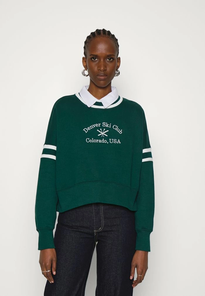 Abercrombie & Fitch SHARKBITE CREW WELLNESS - Sweatshirt - Ponderosa Pine 1 Abercrombie & Fitch SHARKBITE CREW WELLNESS - Sweatshirt - Ponderosa Pine