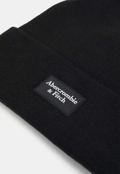 Abercrombie & Fitch SOLID TURNUP BEANIE UNISEX - Beanie - Black -Abercrombie & Fitch Shop 939d3ed8c5ce41beb15c9cf54dfc1484