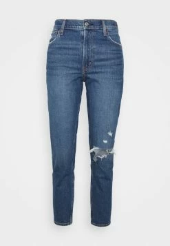 Abercrombie & Fitch Relaxed Fit Jeans - Dark Destroy -Abercrombie & Fitch Shop 96eab289390e4ac1ab4b7641dd44f34e