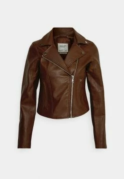Abercrombie & Fitch MOTO COLOR UPDATE - Down Coat - Chestnut Brown -Abercrombie & Fitch Shop 973803d2bc974a6b816c83f9e032b09c