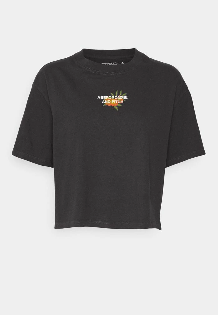 Abercrombie & Fitch EXCLUSIVE LOGO TEE - Print T-shirt - Phantom Black 7 Abercrombie & Fitch EXCLUSIVE LOGO TEE - Print T-shirt - Phantom Black - Image 7