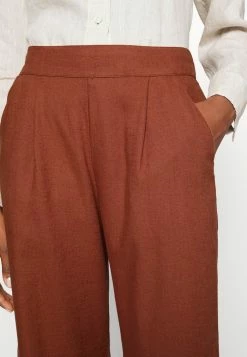 Abercrombie & Fitch PULL ON WIDE LEG - Trousers - Rustic Brown -Abercrombie & Fitch Shop 98bf99cf28274031bbb427a81304a25e