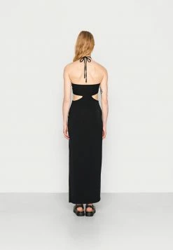 Abercrombie & Fitch HIGH NECK HALTER CUTOUTRESS - Maxi Dress - Black Solid -Abercrombie & Fitch Shop 98ef71f7cec74d15af8d2e6efabfcc81
