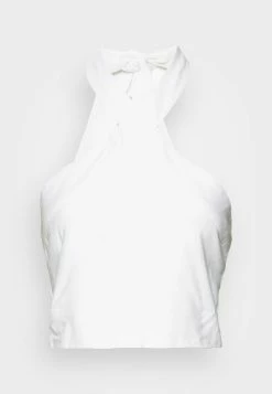 Abercrombie & Fitch BARE HALTER TOP - Blouse - White -Abercrombie & Fitch Shop 993c69449daf420faade54a37e6d24b1