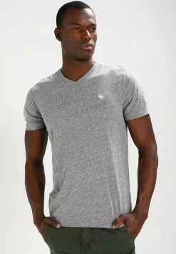 Abercrombie & Fitch VNECK 3 PACK - Basic T-shirt - White/black/grey -Abercrombie & Fitch Shop 9973a057bf084093a533ae70a3fe0f9d