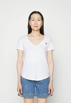 Abercrombie & Fitch WHOLESALE VNECK 5 PACK - Basic T-shirt - Green/pink/white/black/tan -Abercrombie & Fitch Shop 998ace6e10b947d7b9635506789b30e0