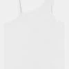 Abercrombie & Fitch ONE SHOULDER TANK SOLID - Top - White