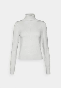 Abercrombie & Fitch SHINE SLIM TURTLENECK - Jumper - Cream