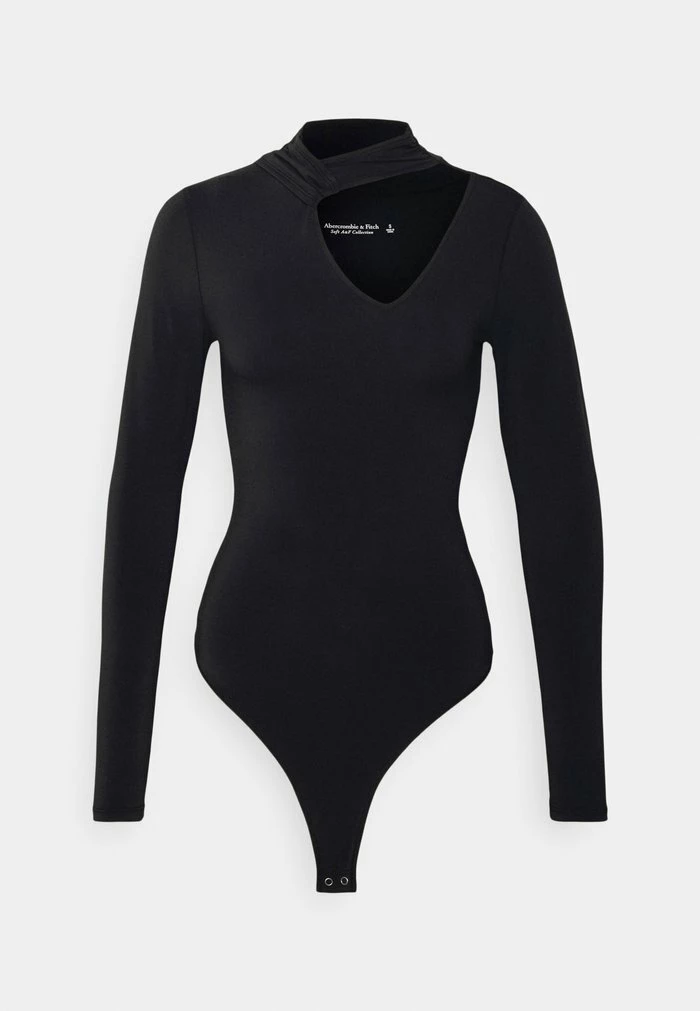 Abercrombie & Fitch DRAPED CUTOUT - Long Sleeved Top - Black 4 Abercrombie & Fitch DRAPED CUTOUT - Long Sleeved Top - Black - Image 4