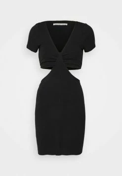 Abercrombie & Fitch CHASE CUTOUT MINI - Jersey Dress - Black -Abercrombie & Fitch Shop 9b14af92876f4f5580b5554af7be9794