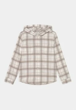 Abercrombie & Fitch HOODED - Shirt - Cream