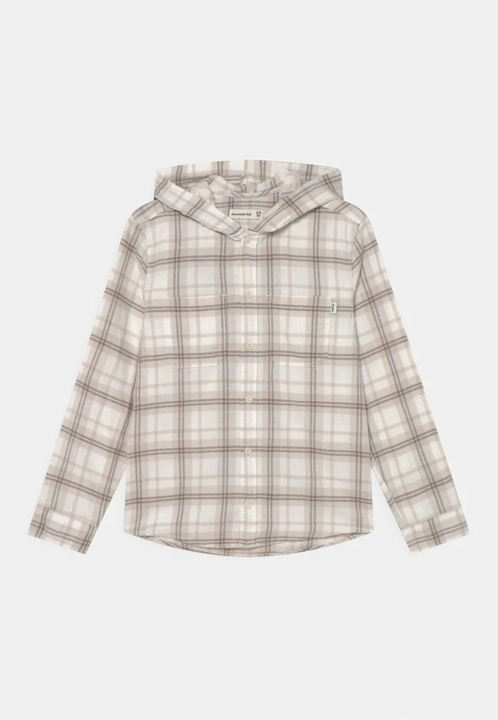 Abercrombie & Fitch HOODED - Shirt - Cream 1 Abercrombie & Fitch HOODED - Shirt - Cream