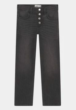 Abercrombie & Fitch Straight Leg Jeans - Black Destroy