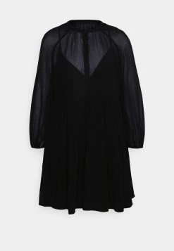 Abercrombie & Fitch BUTTON UP TRAPEZE MINI - Jumper Dress - Black Beauty 8 Abercrombie & Fitch BUTTON UP TRAPEZE MINI - Jumper Dress - Black Beauty -Abercrombie & Fitch Shop 9d7f3522192341e9877b963a4df71b85