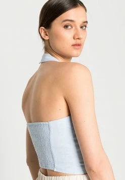 Abercrombie & Fitch UNIVERSAL HALTER - Top - Blue Heather -Abercrombie & Fitch Shop 9db1a98265c54bbe802653b4c6d921c9