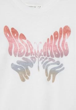 Abercrombie & Fitch BUTTERFLY LOGO TEE - Long Sleeved Top - White -Abercrombie & Fitch Shop 9df3fe024aa04e53bc91b6c35c58ac8b