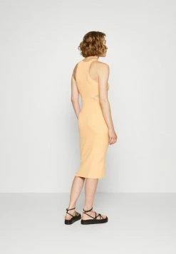 Abercrombie & Fitch SIDE CUTOUT MIDI - Jumper Dress - Orange Solid -Abercrombie & Fitch Shop 9e7a58e526db41b4910c31fa3e2b11c0