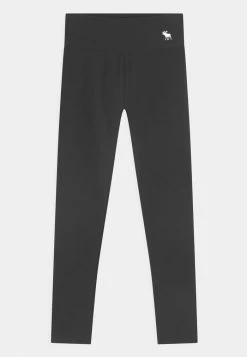 Abercrombie & Fitch BASIC - Leggings - Trousers - Black