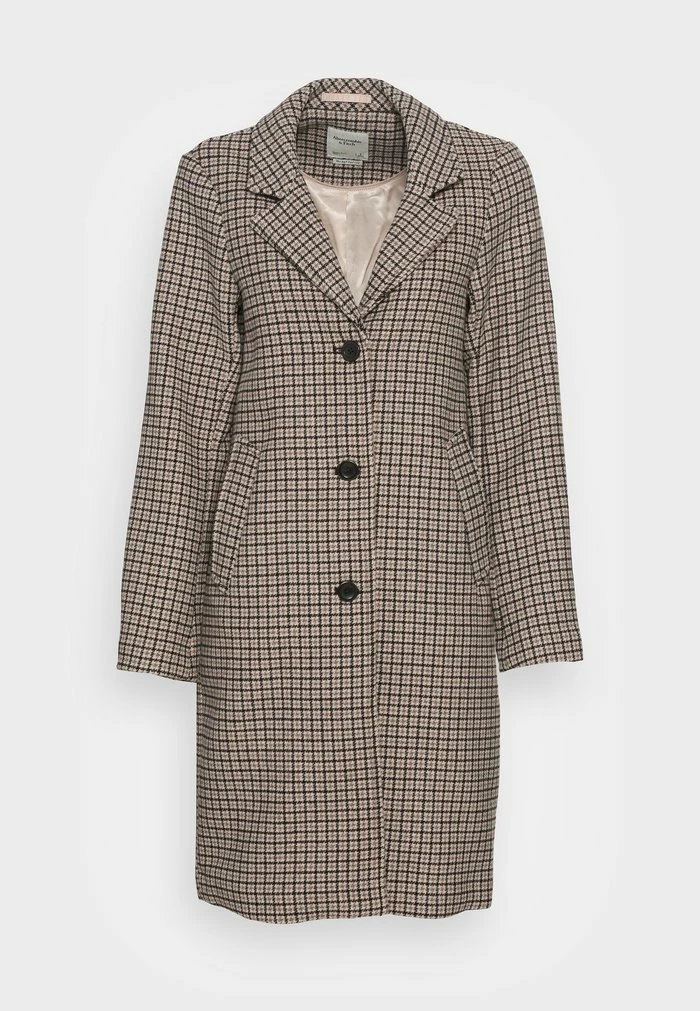 Abercrombie & Fitch DAD COAT - Classic Coat - Tan Houndstooth 4 Abercrombie & Fitch DAD COAT - Classic Coat - Tan Houndstooth - Image 4