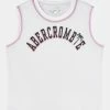 Abercrombie & Fitch MUSCLE - Print T-shirt - White