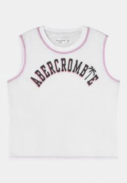 Abercrombie & Fitch MUSCLE - Print T-shirt - White