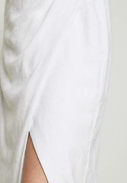 Abercrombie & Fitch WEBEX STRUCTURE MIDI - Pencil Skirt - White -Abercrombie & Fitch Shop a199fa623046492ca4d36a56e797e3a1