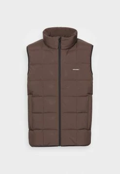 Abercrombie & Fitch PUFFER VEST - Waistcoat - Brown -Abercrombie & Fitch Shop a1f3aad9e5a0424ca39d5896b875b812