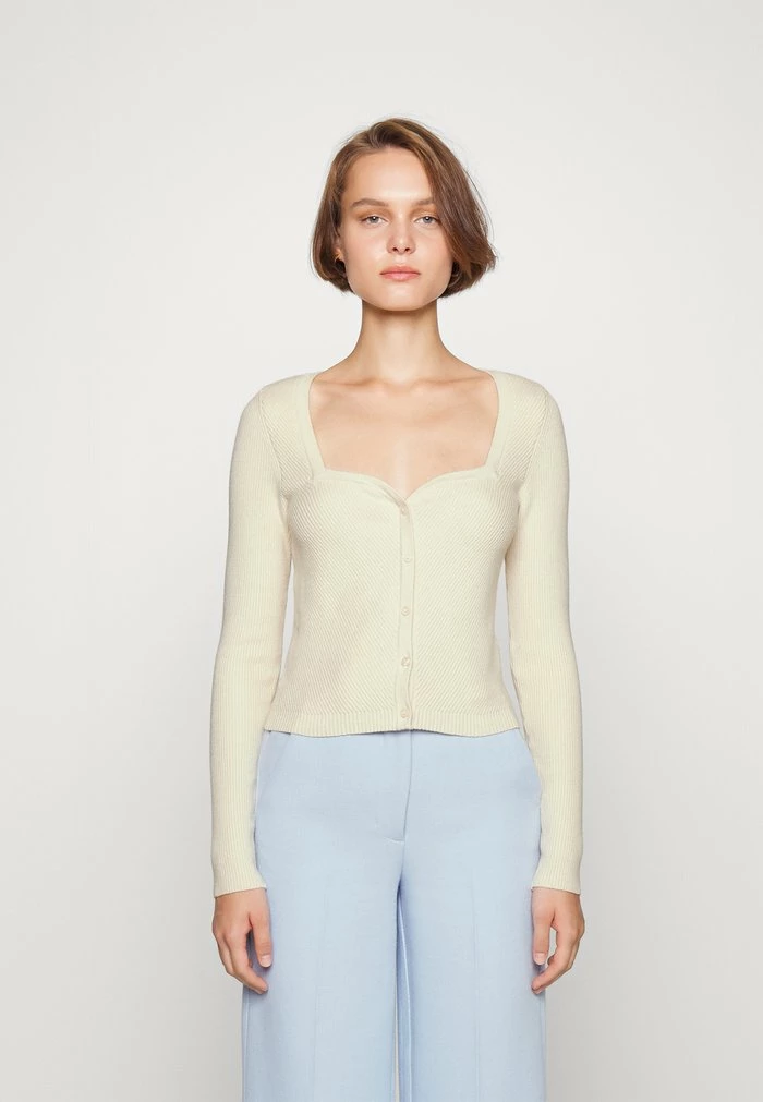 Abercrombie & Fitch CARDI - Cardigan - Birch 1 Abercrombie & Fitch CARDI - Cardigan - Birch