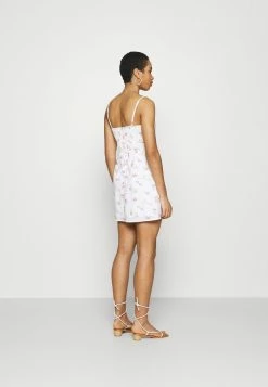Abercrombie & Fitch BARE WRAP SHORT DRESS - Day Dress - White -Abercrombie & Fitch Shop a2cb96cc56da49698ae5dab383b5ee98