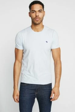 Abercrombie & Fitch FRINGE CREW 3 PACK - Basic T-shirt - Black/light Blue/dark Blue -Abercrombie & Fitch Shop a87ddc3aafb5480a988df0f77465bc2b